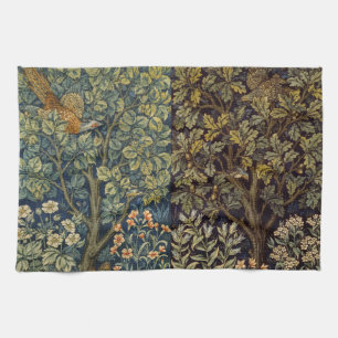 Linge De Cuisine Guillaume Morris Faisan Oiseau Arbre Fleur