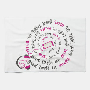 Linge De Cuisine Guillemet de fille Bon goût en musique mauvais goû