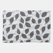 Linge De Cuisine Guinée Fowl mignon Motif d'oiseaux (Horizontal)