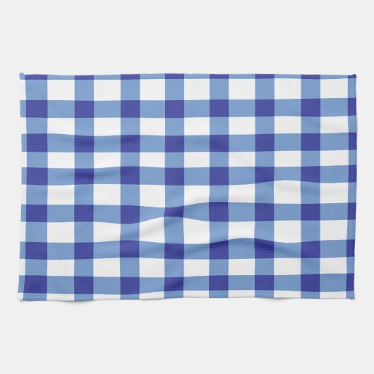 Linge De Cuisine Guingan bleu (Horizontal)