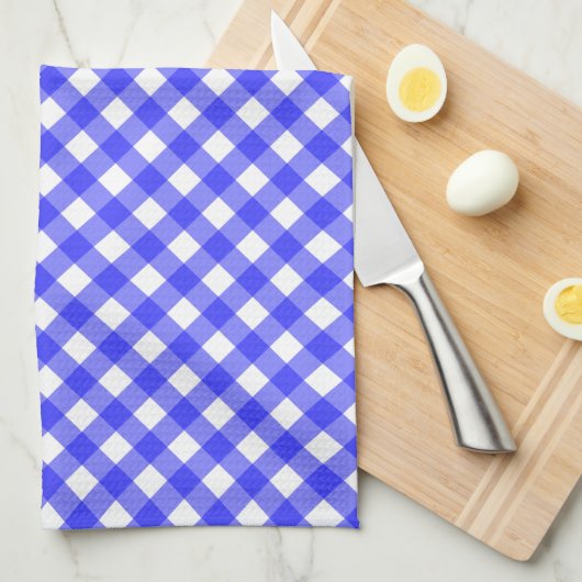 Linge De Cuisine Guingan bleu (Quart Plié)