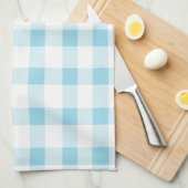 Linge De Cuisine Guingan bleu-clair (Quart Plié)
