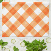 Linge De Cuisine Guingan orange (Plié)