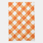 Linge De Cuisine Guingan orange (Vertical)