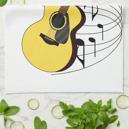 Linge De Cuisine Guitare (Plié)