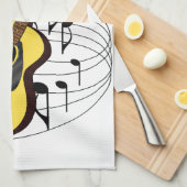 Linge De Cuisine Guitare (Quart Plié)