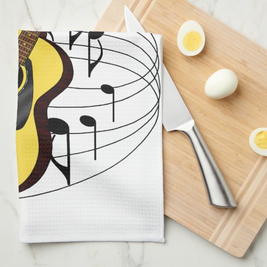 Linge De Cuisine Guitare (Quart Plié)