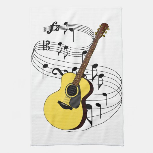 Linge De Cuisine Guitare (Vertical)