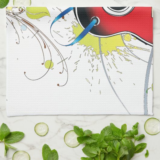 Linge De Cuisine Guitare (Plié)