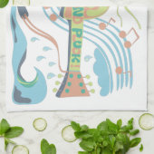 Linge De Cuisine Guitare électrique vie de plage de stum (Plié)