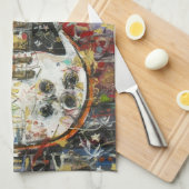 Linge De Cuisine Guitare vintage - (Quart Plié)