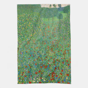 Linge De Cuisine Gustav Klimt - Champ de coquelicots