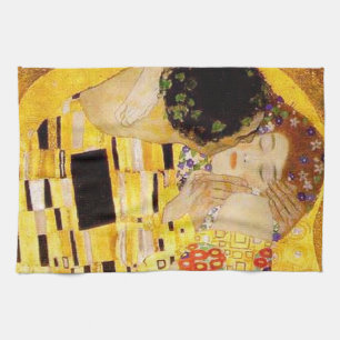 Linge De Cuisine Gustav Klimt La Peinture Classique Du Kiss