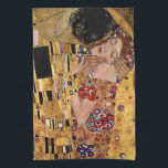 Linge De Cuisine Gustav Klimt : Le baiser (détail)<br><div class="desc">Une belle serviette de cuisine classique comportant un couple romantique partageant un baiser,  peint par le peintre symboliste autrichien Gustav Klimt.</div>