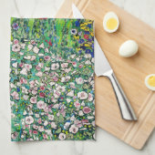 Linge De Cuisine Gustav Klimt - Paysage horticole et sommet d'une c (Quart Plié)
