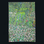 Linge De Cuisine Gustav Klimt - Paysage horticole et sommet d'une c<br><div class="desc">Paysage horticole à sommet de colline - Gustav Klimt, Huile sur toile, 1916</div>