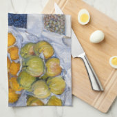 Linge De Cuisine Gustave Caillebotte - Fruits présentés sur un socl (Quart Plié)