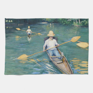 Linge De Cuisine Gustave Caillebotte - Skiffs on the Yerres