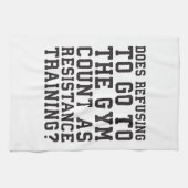 Linge De Cuisine Gymnase refusant, comptes comme formation de (Horizontal)