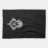 Linge De Cuisine H Monogramme initial (Horizontal)