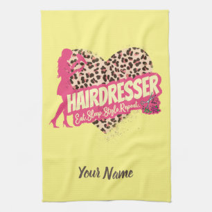Linge De Cuisine Hairtraver leopard Hair Hustler Hairstylist