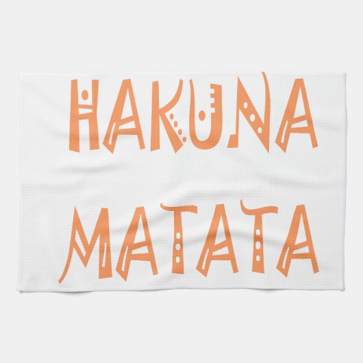 Linge De Cuisine Hakuna Matata - Art Tribal Africain (Horizontal)