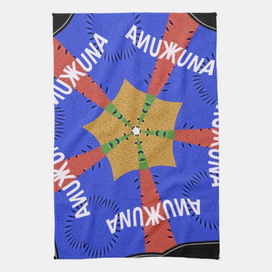 Linge De Cuisine Hakuna Matata Iridiscent bleu (Vertical)