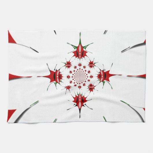 LINGE DE CUISINE HAKUNA MATATA ROUGE VERT (Horizontal)