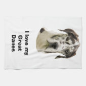 Linge De Cuisine Halequin Great Dane photo de l'animal (Horizontal)