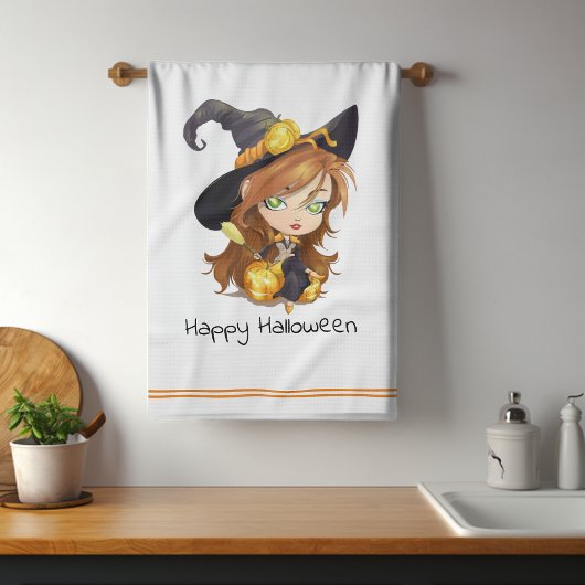 Linge De Cuisine Hallo Queen Cute Witch | Halloween