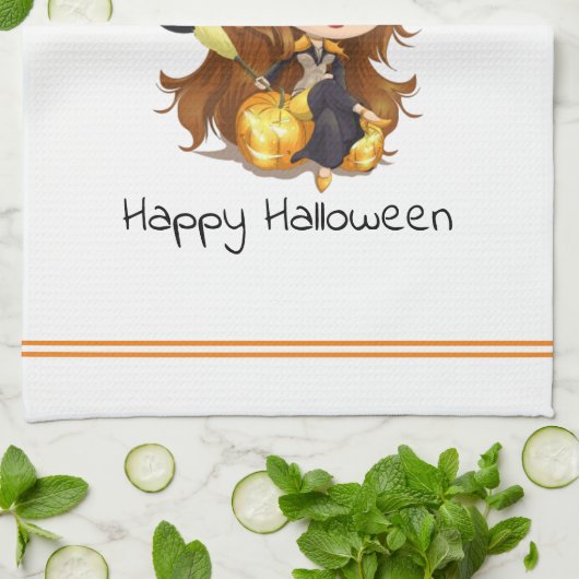 Linge De Cuisine Hallo Queen Cute Witch | Halloween (Plié)