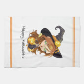 Linge De Cuisine Hallo Queen Cute Witch | Halloween (Horizontal)