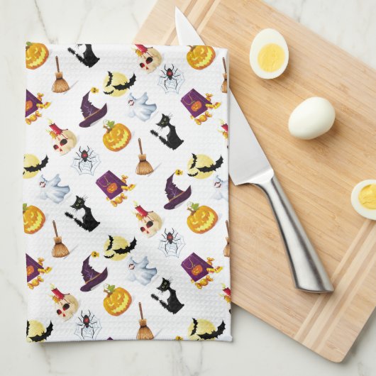 Linge De Cuisine Halloween (Quart Plié)
