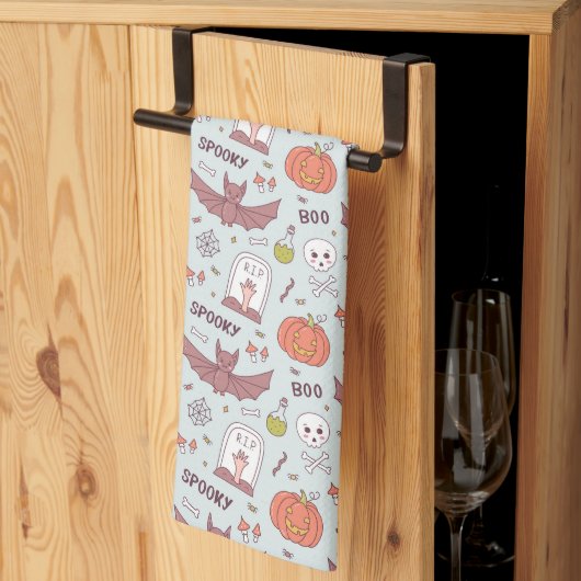 Linge De Cuisine Halloween (Pliage en tiers)