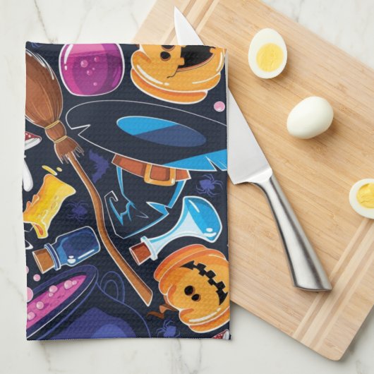 Linge De Cuisine Halloween (Quart Plié)