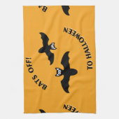 Linge De Cuisine Halloween Bats Orange (Vertical)