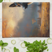 Linge De Cuisine Halloween berger allemand effroi (Plié)