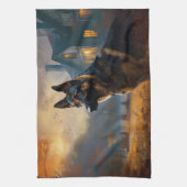 Linge De Cuisine Halloween berger allemand effroi (Vertical)