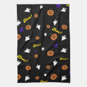 Linge De Cuisine Halloween Boo Ghosts Motif sans couture (Vertical)