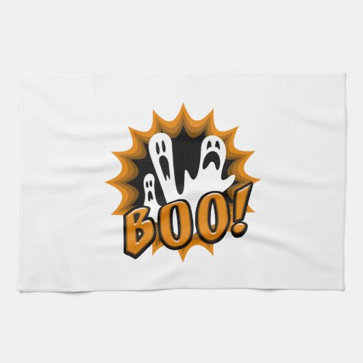 Linge De Cuisine Halloween Bouh ! (Horizontal)