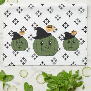 Linge De Cuisine Halloween Cactus Witch "Not a Hugger"