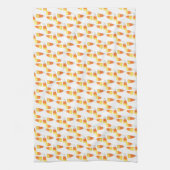 Linge De Cuisine Halloween Candy Corn Aquarelle Motif (Vertical)