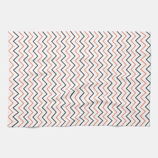 Linge De Cuisine Halloween Chevron (Horizontal)