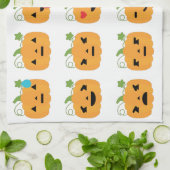 Linge De Cuisine halloween citrouille emojis (Plié)