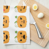Linge De Cuisine halloween citrouille emojis (Quart Plié)