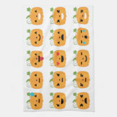 Linge De Cuisine halloween citrouille emojis (Vertical)