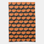 Linge De Cuisine Halloween Citrouille mignon Motif Orange automne W (Vertical)