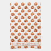 Linge De Cuisine Halloween Citrouille mignon personnalisé (Vertical)