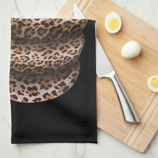 Linge De Cuisine Halloween Citrouille Plaid Leopard automne Thanksg (Quart Plié)