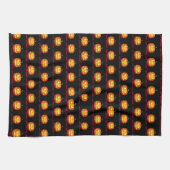 Linge De Cuisine Halloween Citrouille Scare mignon Motif Orange Aut (Horizontal)